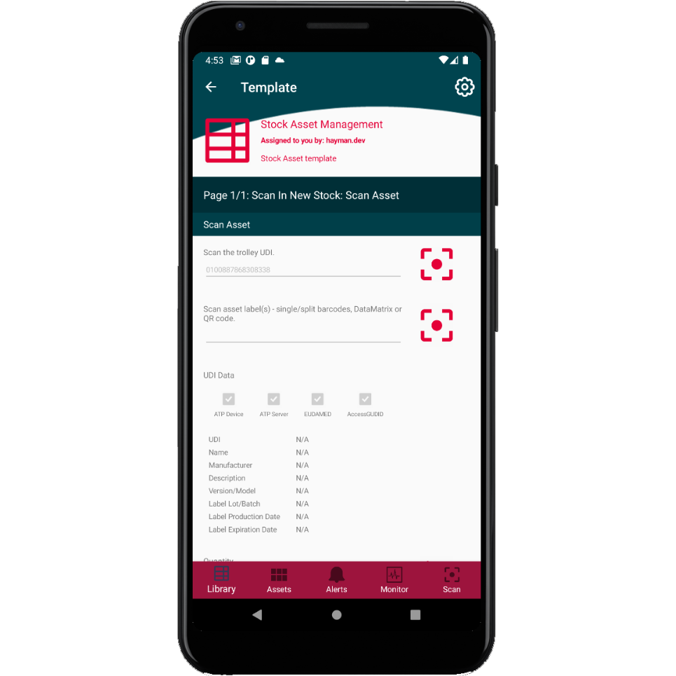 5. Scan trolleys for easy tracking