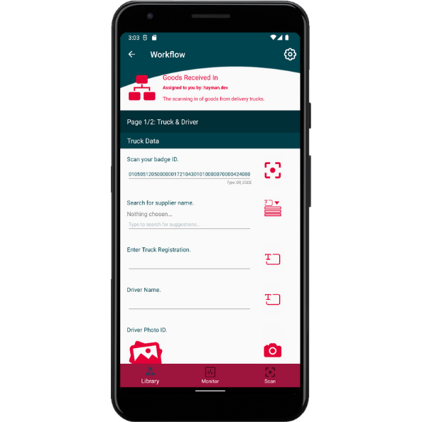 4. Start a delivery session