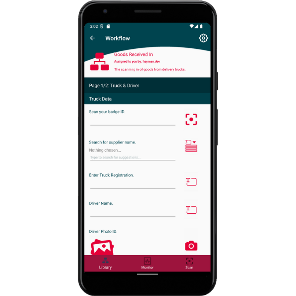 3. Capture delivery details
